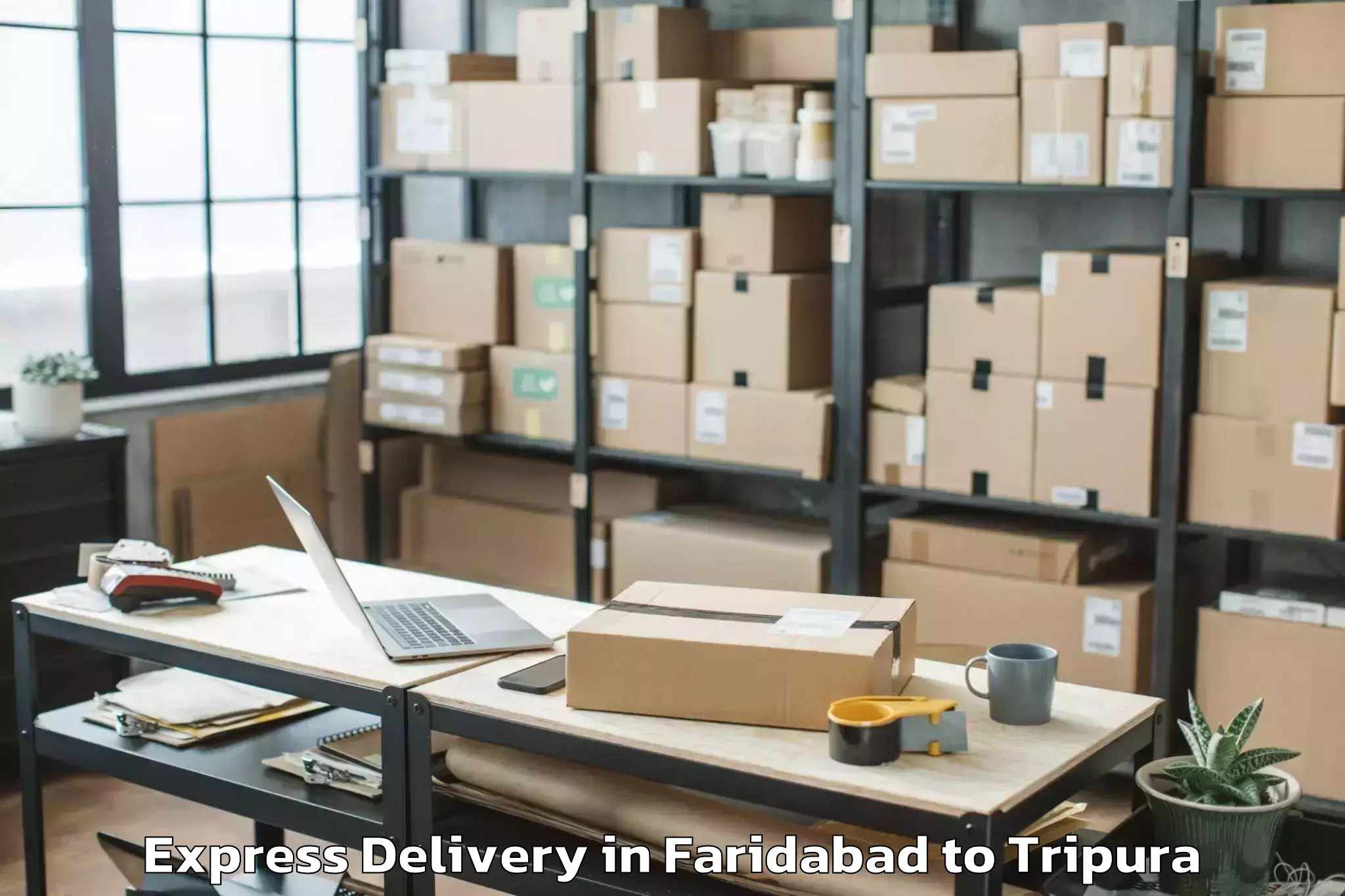 Easy Faridabad to Barjala Express Delivery Booking